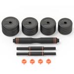 50KGS 51cm Cast Iron Dumbbells Set Adjustable Weight 20kg Kettlebells Equipment