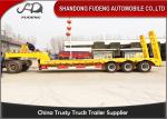 40 ton Gooseneck Lowbed semi Trailers low load truck trailer sale Three axle