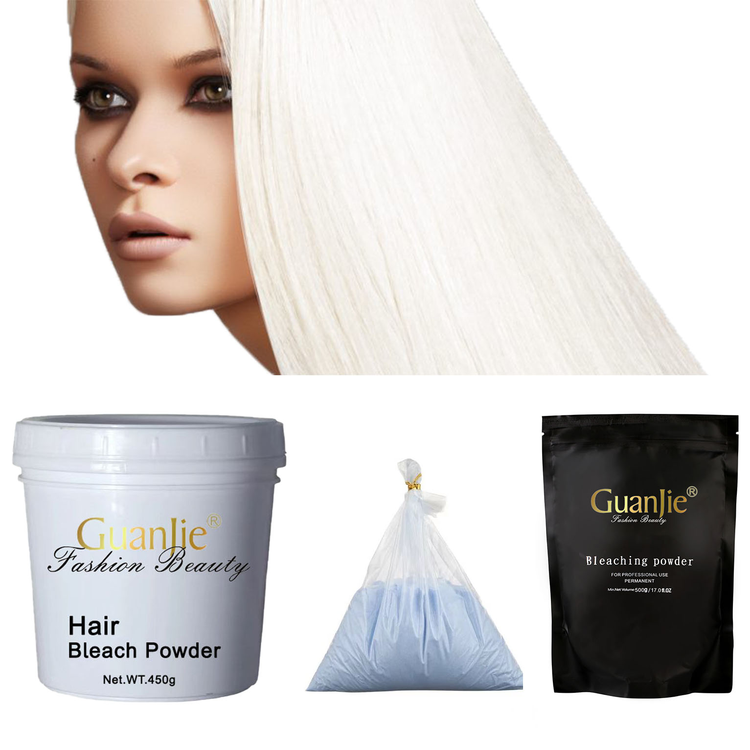 Professional Grade 1-9 Level Organic Hair Bleaching Powder Ammonia Free And Permanent