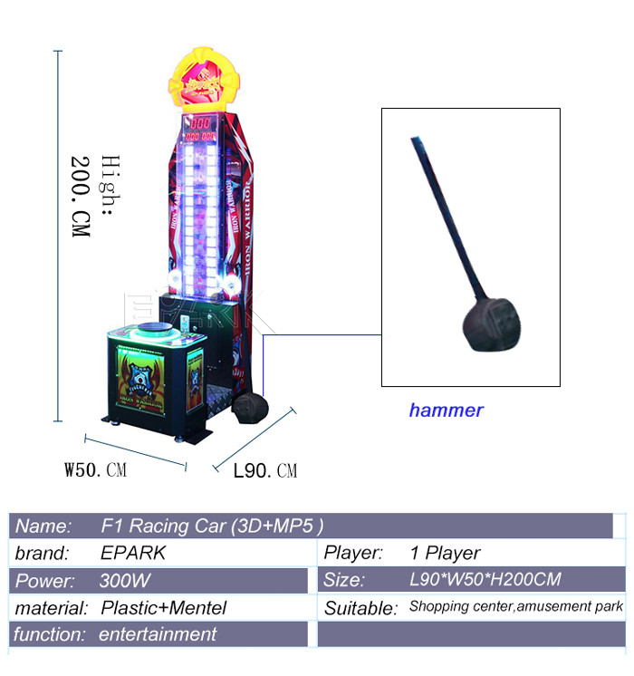 Sport game machine King of Hammer Hitting Game Machine Coin Amusement Game