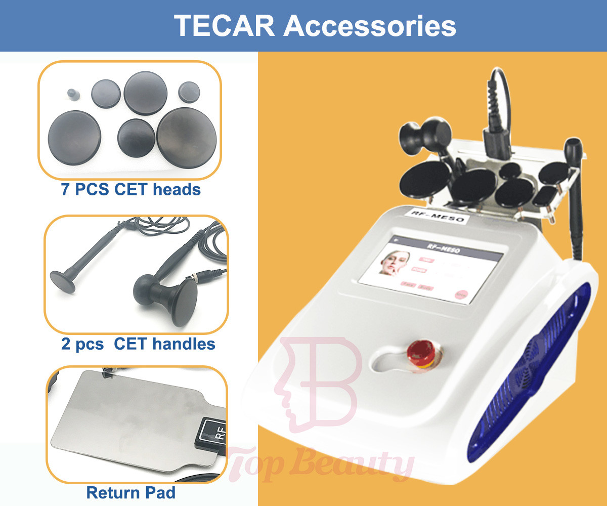Pain Relief Tecar Therapy RF Beauty Machine For Physiotherapy Diathermy