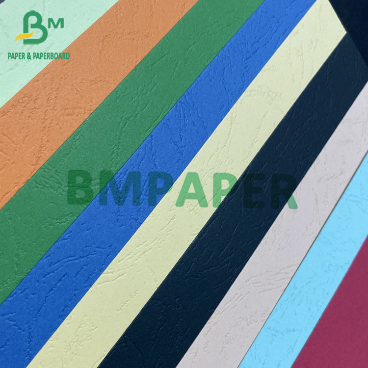 110gsm Binding Cover Paper Two Sides Leather Texture A1 A2 A3 A4 A5 Embossed Color 