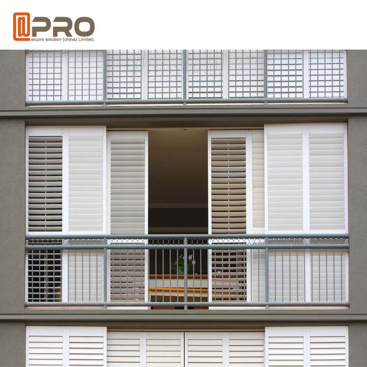 Rational Construction Aluminum Louver Window And Door Electrostatic Spraying