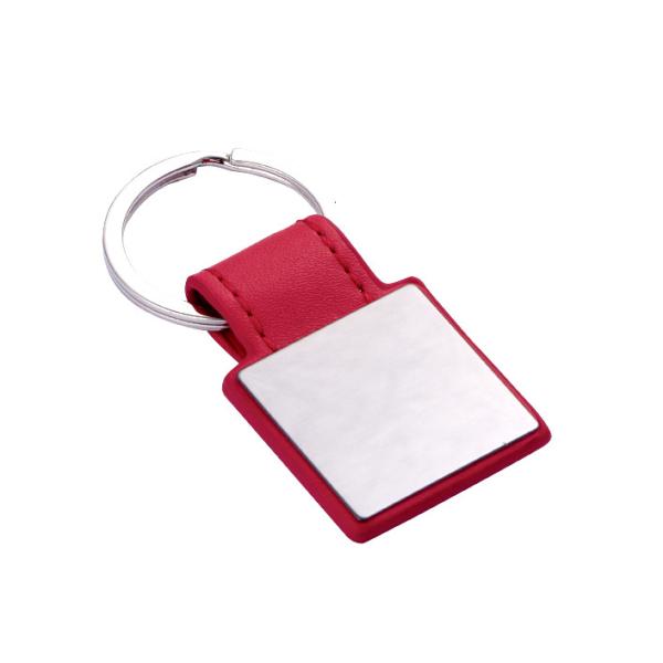 Customized Polybag Keychain Classic Style Genuine Leather Key Chain For All Keys
