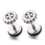 Customized four leaves body piercing jewelry wholesale fashion stud earrings