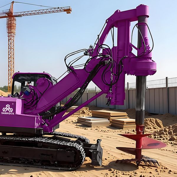 Crawler Rotary Drilling Rig Engineering Construction Foundation Hydraulic Borehole Drilling Machine