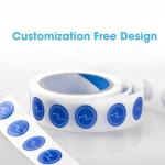 Custom PET Waterproof 13.56MHz NFC 213/215/216 Chip Label Coated Paper Sticker