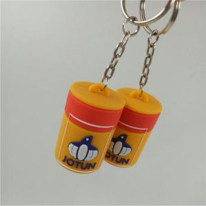 Wholesale Personalized Drink Water Bottle Shaped Silicone Rubber PVC Keychains / Key Holders from china suppliers