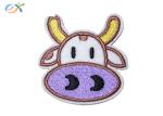 DIY Custom Felt Twill Fabric Animal Giraffe Cow Embroidery Patch For Kids Jacket