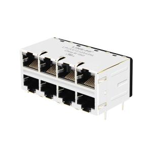 Wholesale LPJX47312A43NL 10/100 Base-T Tab Up Green&amp;Yellow/Green&amp;Yellow LED 2X4 Port RJ45 Female Connectors from china suppliers
