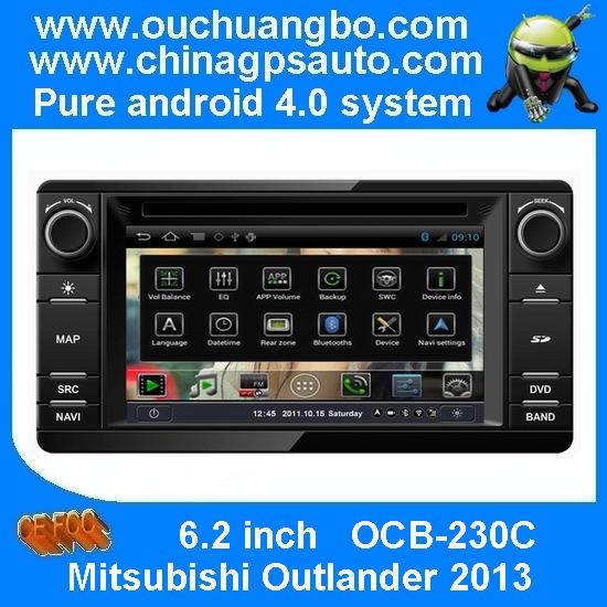 Ouchuangbo audio dvd sat navi radio Mitsubishi Outlander 2013 pure android 4.0