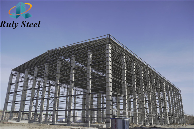 Portal Frame Modern Prefab Workshop High Degree Customization Construction Intended For Depositon