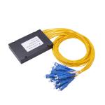 SC / UPC Connector Optical Fiber Splitter , 1x16 ABS Box Fiber Optic PLC