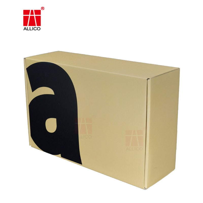 Book Shape Folding Box Printable Logo Gift Box Corrugated Packaging Box