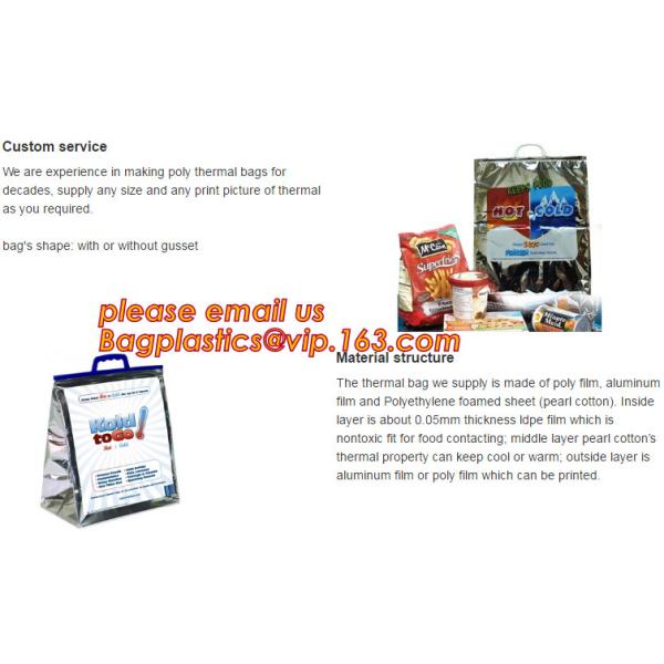 Outdoor square aluminum foil food thermal freezer cooler lunch insulation bag,Foil Cooler Bag Thermal Bag for Fruit Choc