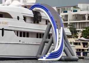 Wholesale Commercial Grade Inflatable Water Slide , Inflatable Yacht Ship Slide For Water Sport from china suppliers