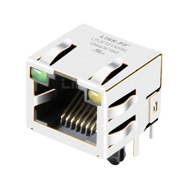 Amphenol RJHSE5384 Compatible LINK-PP LPJE101AHNL Tab Up Green/Yellow LED 1X1