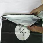 Transparent Rope Bag Rucksack , Black Outdoor Clear Plastic Drawstring Bags