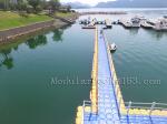 Inflatable plastic hdpe moular floating pontoon bridge for sale