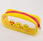 Candy Color PVC Pencil Bag Pouch Cases / Bags With Logo Printing OEM