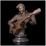 Customized Casting Iron Art Deco Bronze Statues Tough Paint Coating