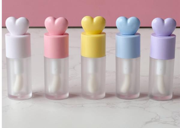 Cute Lip Gloss Bottle Empty Tube 4ml White Yellow Purple pink Blue Lip Gloss