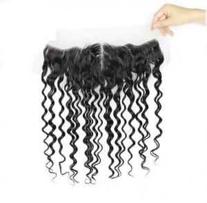 Wholesale Full Curly Lace Frontal Closure For Weaving / Lace Front Human Hair Wigs from china suppliers