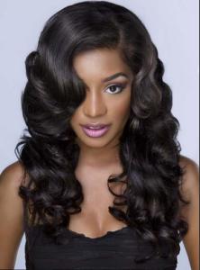 Wholesale Elegant 25 Inch / 26 Inch Brazilian Curly Human Hair Wigs For Laides from china suppliers
