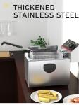 6L Electric Turkey Fryer Tornado Potato Deep Fryer for Restaurant in Food