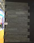 Color Black Slate Culture Stone , Natural Stone Veneer Panels