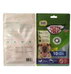 Custom flat bottom stand up pouch PE k plastic bags for dog food packaging