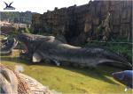 Whale Shaped Likelife Life Size Fiberglass Statues For City Plaza / Zoo