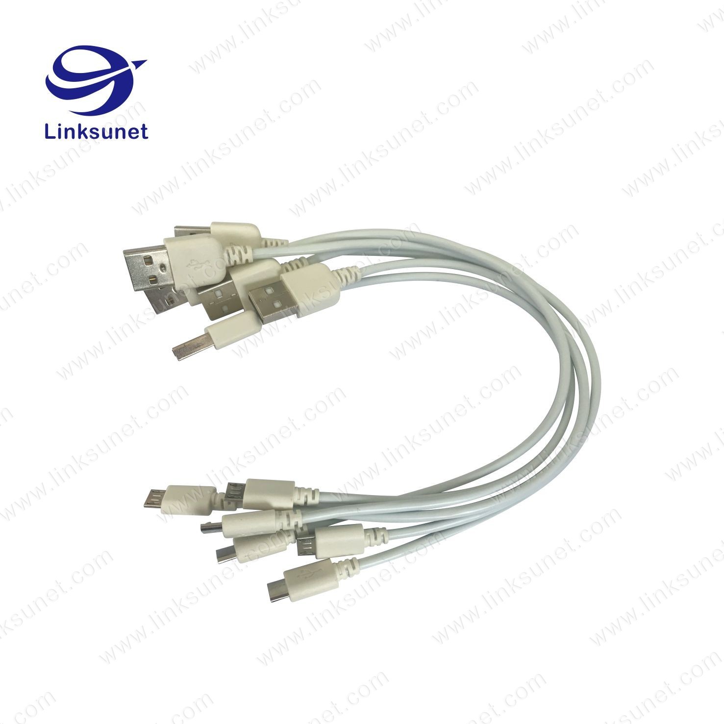 Black Length Customized Soldering USB Cable Wiring Harness Full Automatic
