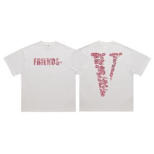 Wholesale S-XXL Size Vintage T-Shirt with Oversized V Print and Lip Print in 100% Cotton Fabric from china suppliers