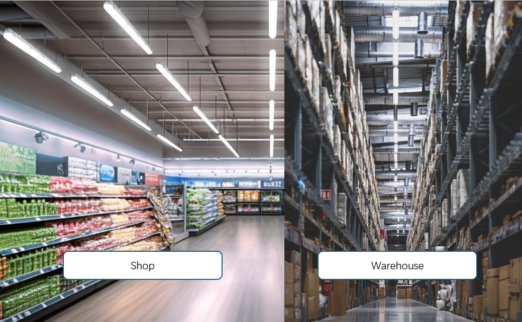 IP66 IK10 LED Vapor Tight Light 2ft/4ft/5ft/8ft Industrial LED Tri Proof Light for Warehouse