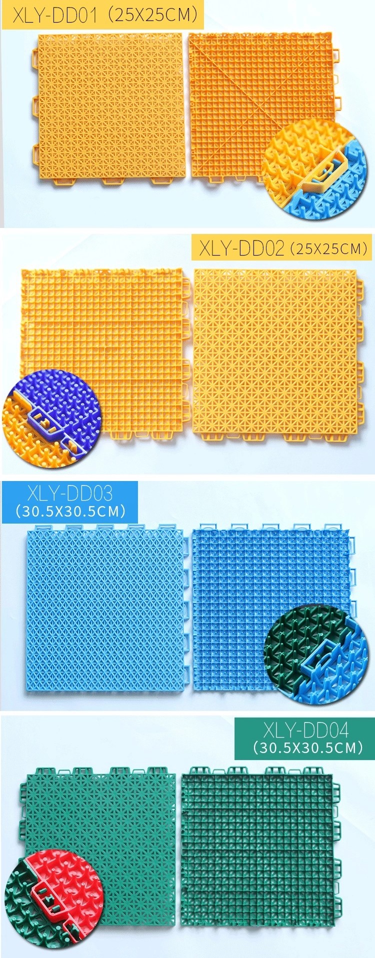 IAAF Waterproof Indoor Sports Flooring Interlocking Gym Flooring