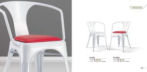 Wholesale outdoor metal Tolix cushion chair/metal cafe chair furniture from china suppliers
