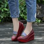 S465 Women'S Shoes New Leather Casual Rocking Shoes Original Handmade Shoes Flat