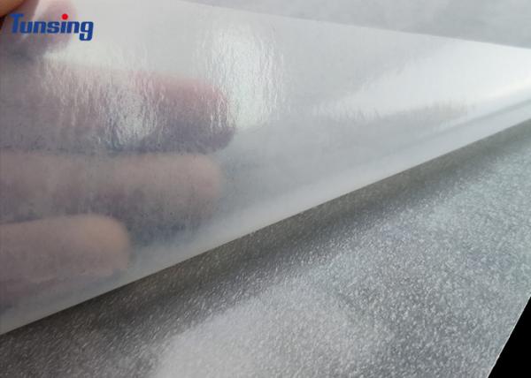 Waterproof Soft Hot Melt Glue Sheets , Hot Melt Glue Film For 100% Embroidery