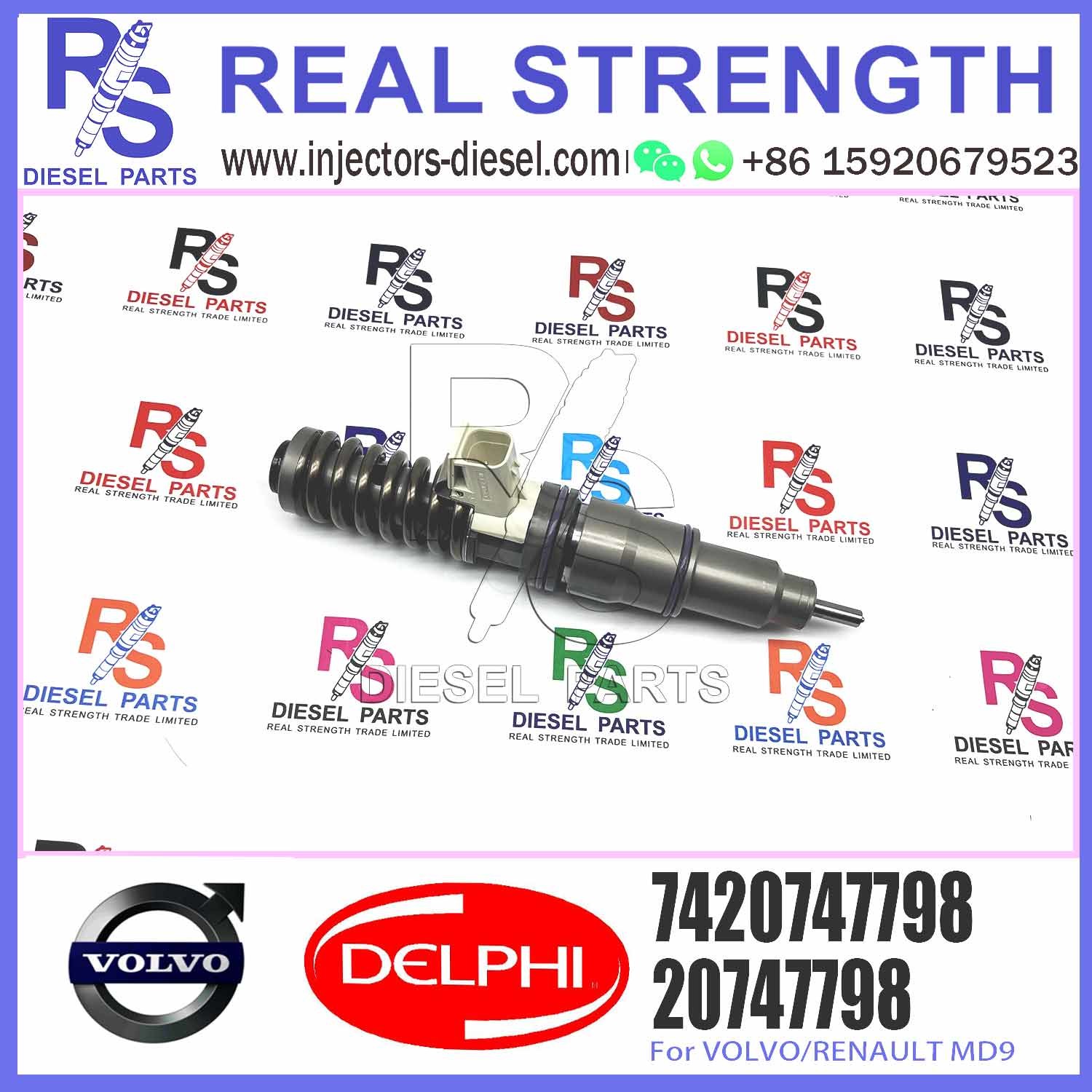 New Common Rail Diesel Fuel Injector 20747798 BEBE4D11001 7420747798 for Engine Parts