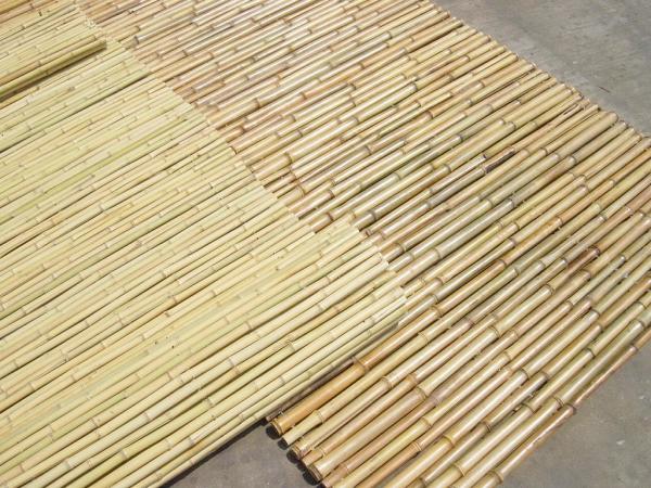Natural Bamboo Material Painted Bamboo Fence Panels Rolled Bamboo Fence Privacy