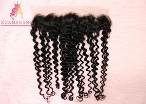 Wholesale Unprocessed Virgin 13x4 Lace Frontal Malaysian Curly Human Hair No Tangle from china suppliers