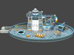 Commercial Naughty Castle Trampoline Park 25m2 Super Space Indoor Theme Park