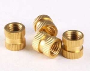 Brass Knurled Nuts Insert Embedded Nuts M2 * 3* 3.5 Through-hole brass insert nut Knurled nuts for injection moulding