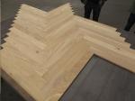 unfinished French Oak herringbone flooring, fishbone oak engineered flooring