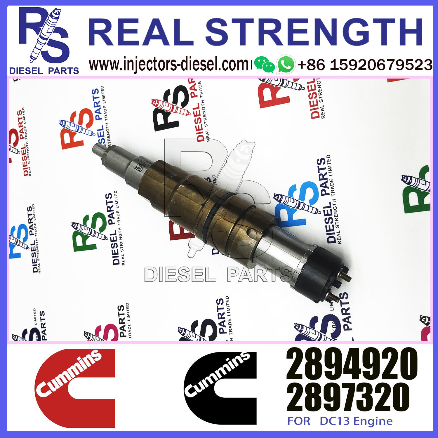 diesel engine parts truck engine ISX15 QSX15 X15 engine common rail fuel injector 2872405 2894920 5579415