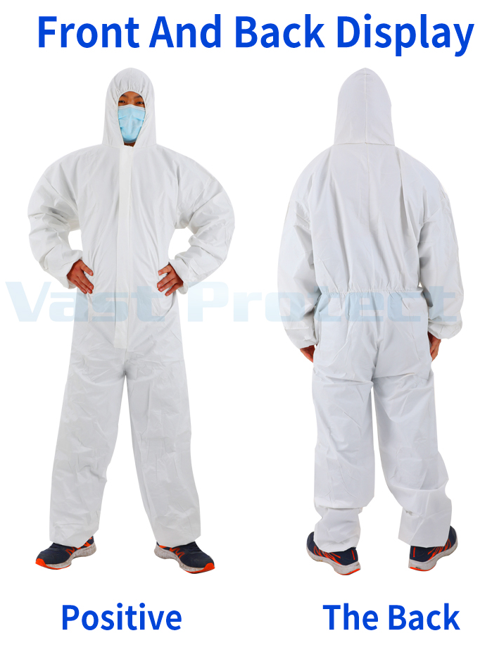 Professional PPE Safety Tyvvk Chemical Disposable Coverall Suits