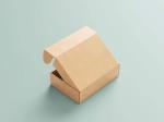 brown kraft corrugated packaging delivery boxes