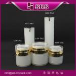 SRS wholesale plastic skincare airless acrylic jar and lotion bottle cosmetic
