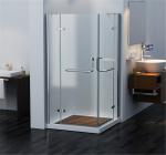 Customized Tempered Glass Shower Enclosure 921L Square Swing Shower Door
